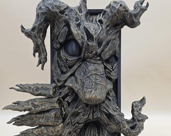 Ent Book Nook – Hand-Painted Fantasy Bookshelf Insert