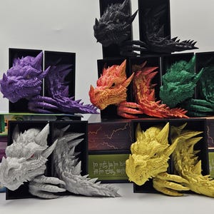 MINI Dragon + Tail Book Nook Fourth Wing 3D Printed Bookshelf Decor  Gift Fantasy Reader