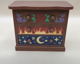 Miniatuurladekast – op ACOTAR geïnspireerde sieradendoos