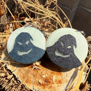 Shadow on the moon, glow in the dark, boogie man, Halloween, TPU, magicband+ skins, puck holder, magicband+ puck holder, magic hugger