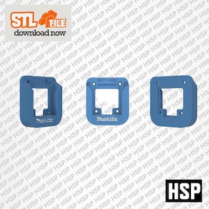 Battery Basket for Makita 18v battery holder/carrier/with wall mount STL FILE