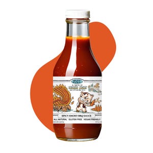 A Taste of Devil&#39;s Night Heat Infused Vegan BBQ Sauce - 16 oz