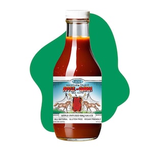 Mackinaw Island Apple-Smash Vegan BBQ Sauce - 16 oz