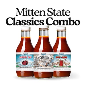 Blue Kuna Mitten State Classics BBQ Combo - 3 x 16 oz bottles