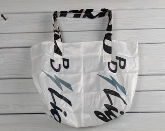 Parachute Market Tote : Lightning Logo Bag with Optimum Logo Handles