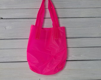 Neon Pink Water Resistant Zero Porosity Parachute Gift Bag