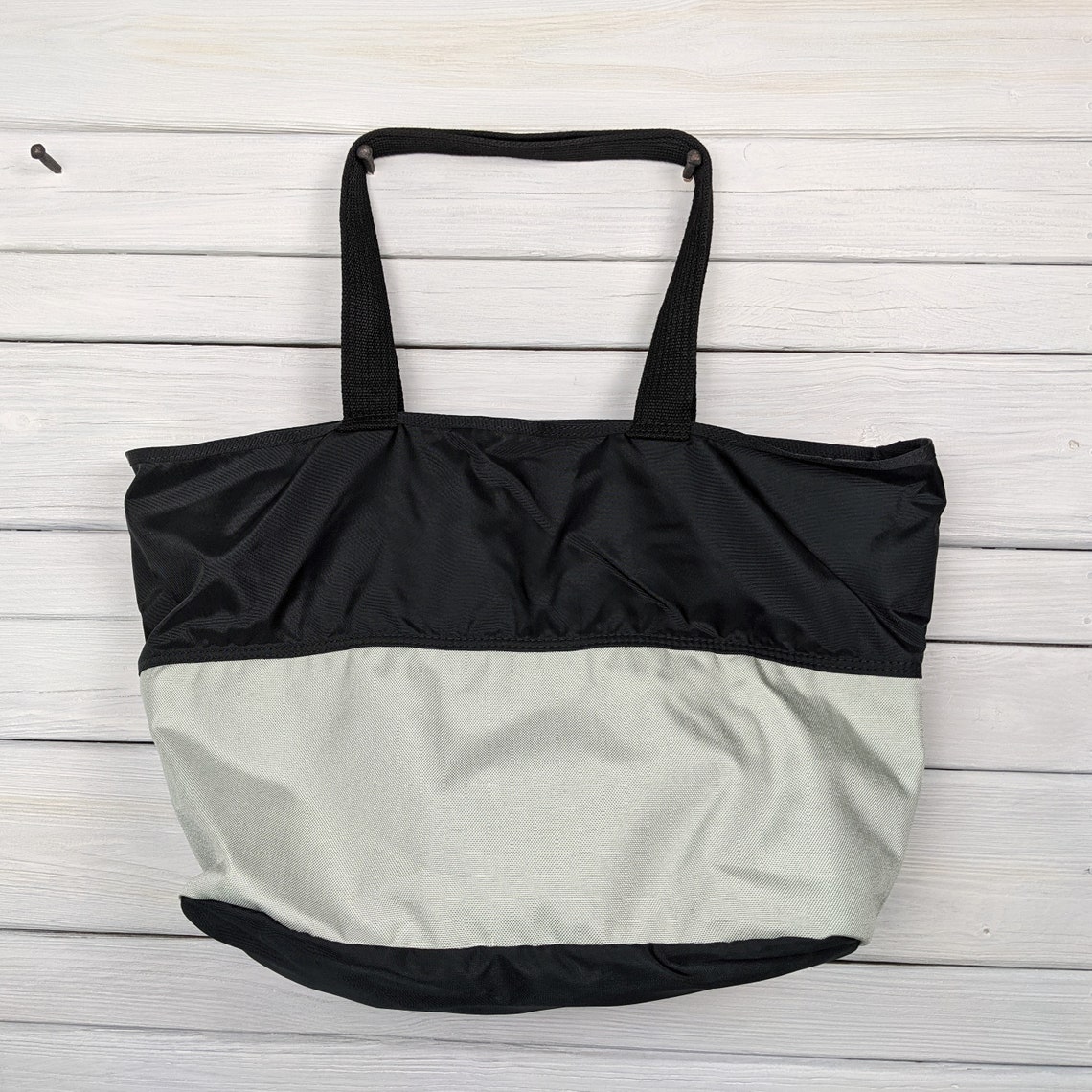 Silver Cordura and Black Parapak Carry All Tote With Black - Etsy