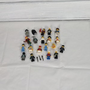 Assorted Lego Mini Figures with Accessories