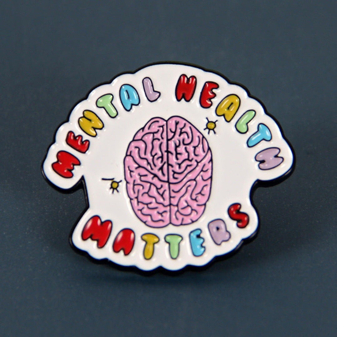 thumbnail image 2 of Mental Health Matters Pin Badge, 32mm, Awareness Badges, Self Care... 2 of 13