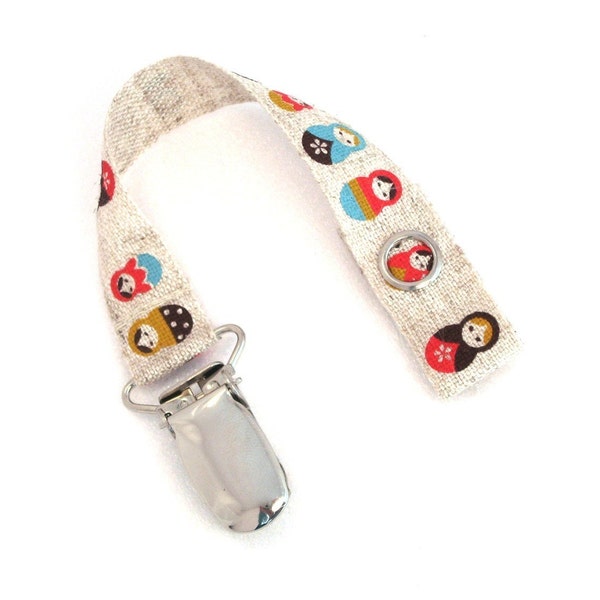 Russian Nesting Dolls Pacifier Clip