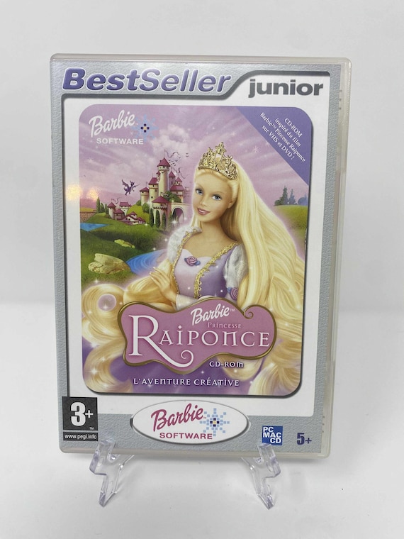 Barbie Princesse Raiponce – L’Aventure Créative | Jeu PC & Mac CD-ROM | Version Française | Vintage 2002