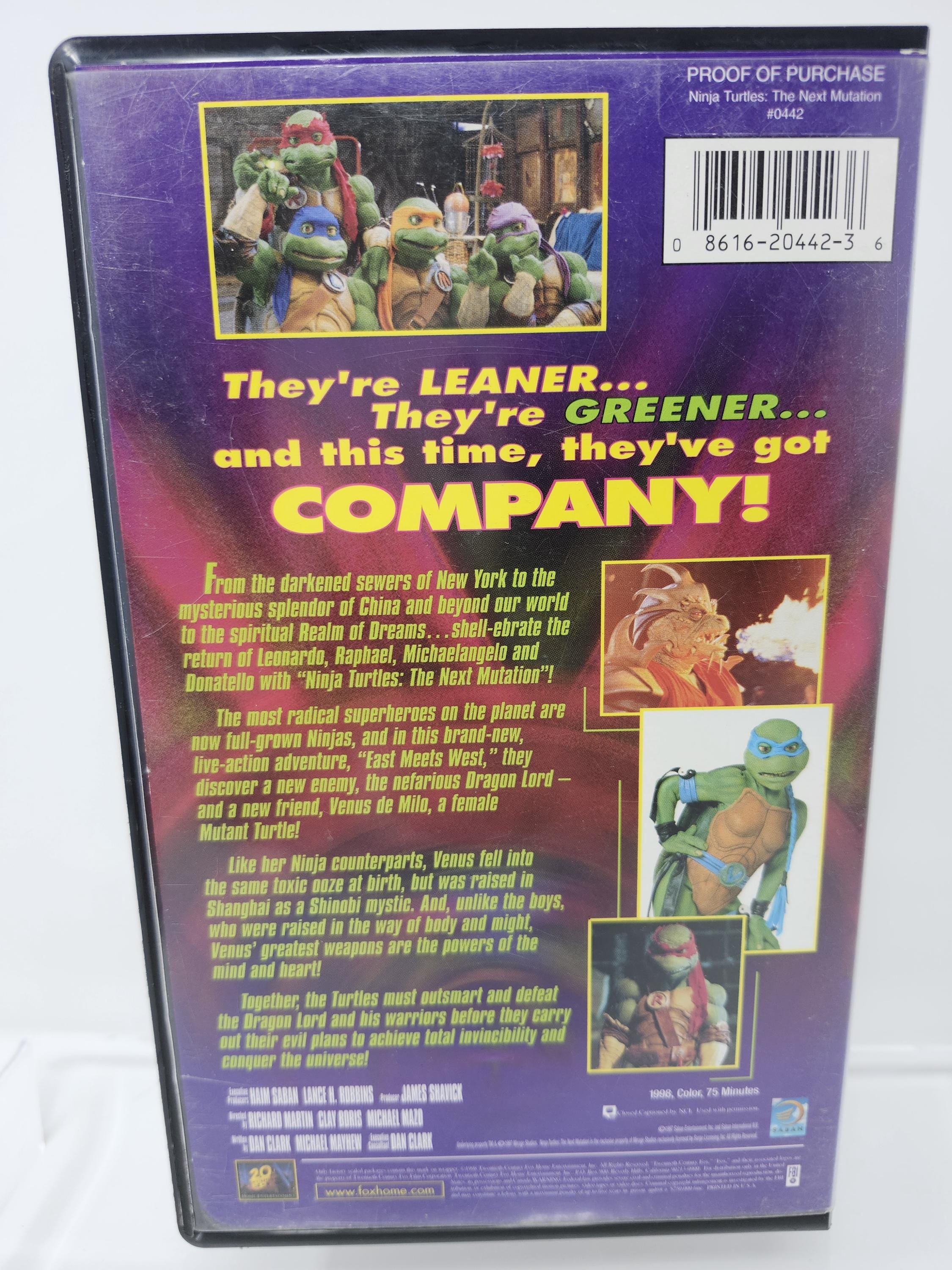 VHS Ninja Turtle Live-action the Next Mutation - Etsy