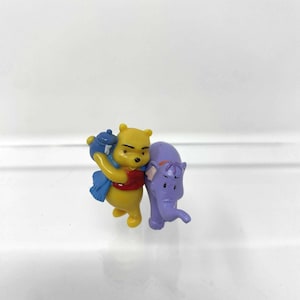 Vintage Disney Winnie the Pooh & Lumpy Figurine, 2005 Happy Meal Toy, Disney Pixar Collectible Miniature, Nostalgia Shelf Decor