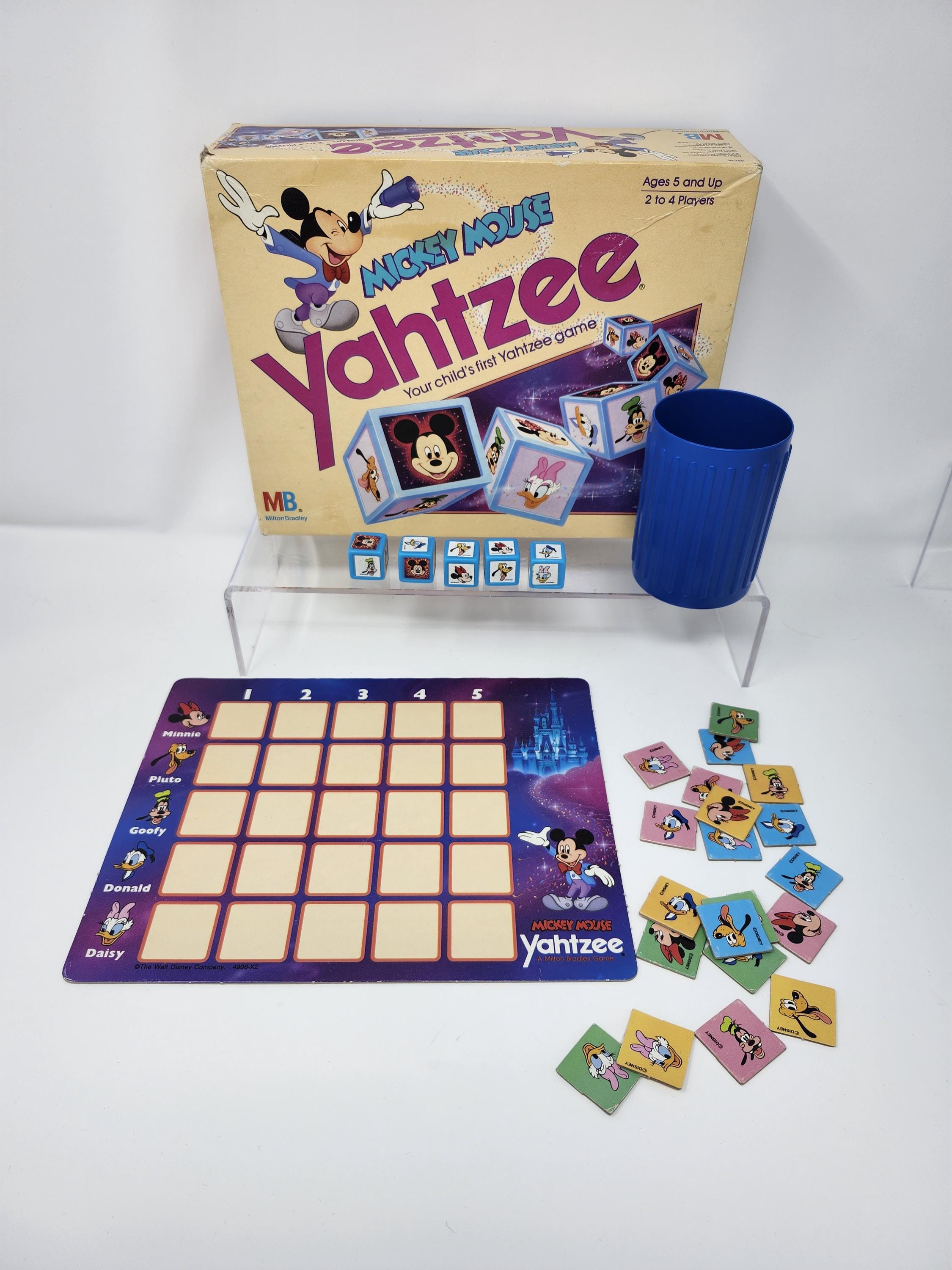 未開封 DVC Yahtzee Mouse Party sealed 2018 Vintage 1989 Walt Disney Mickey Mouse Yahtzee Game by Milton