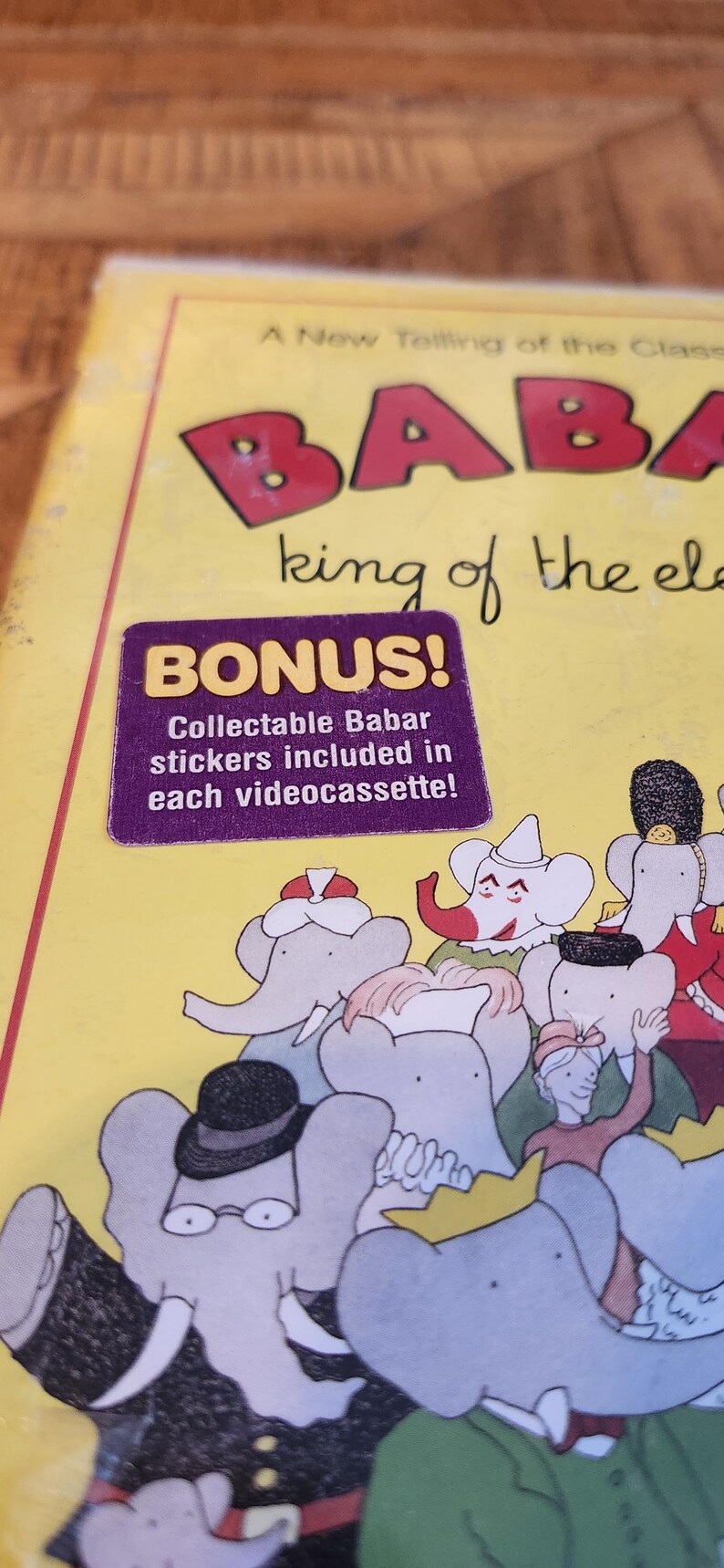 VHS Sealed BABAR King Of Elephants Collectable Stickers Included Etsy vhs-sealed-babar-king-of-elephants-collectable-stickers-included-etsy