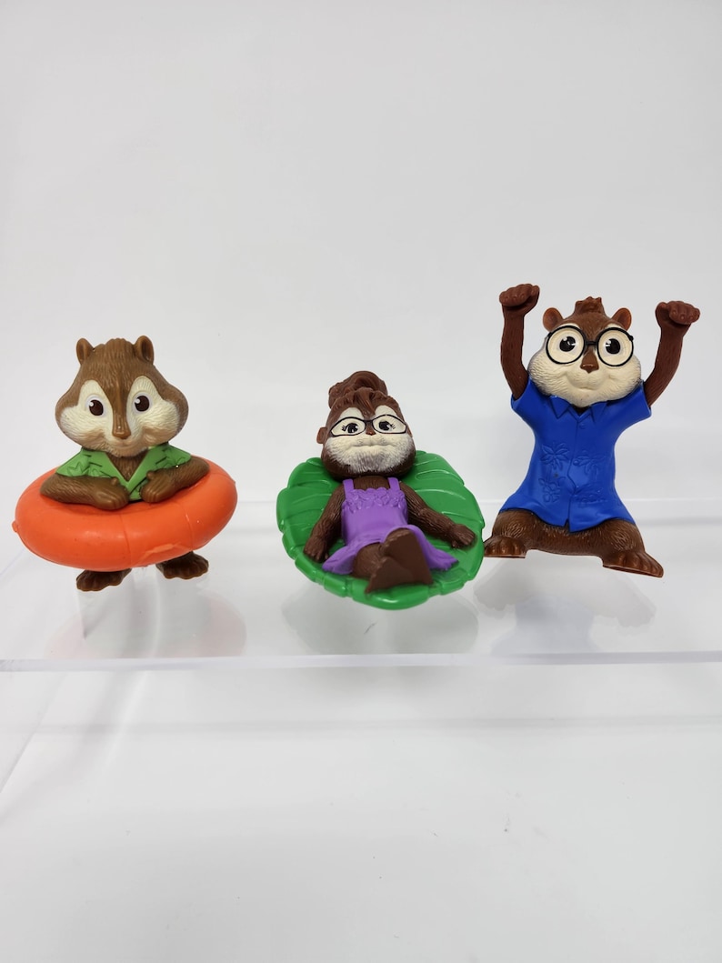Alvin and the Chipmunks 3-pack Figures | Vintage Mcdonald's Toys 2009 ...