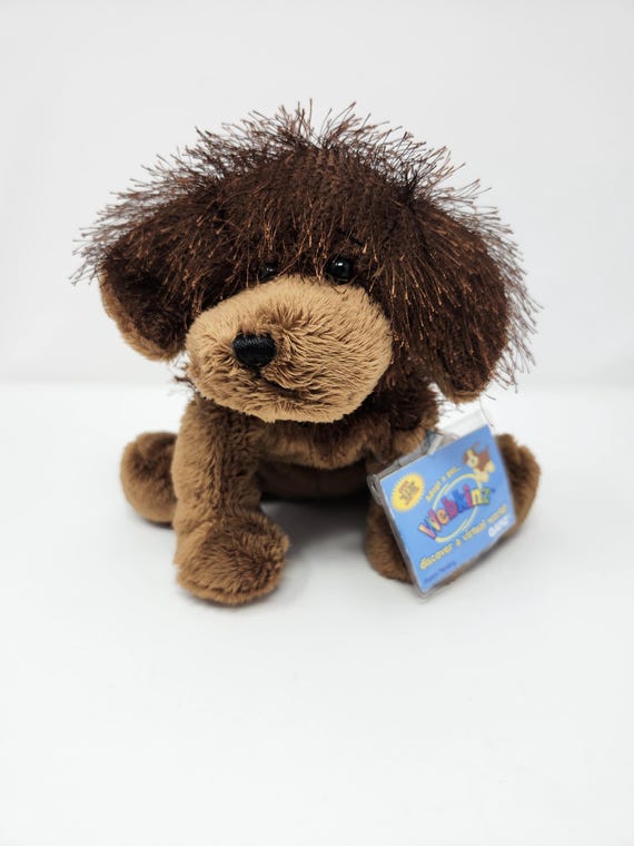 Webkinz Vintage Brown Dog Plush Toy With Tag and Code | Webkinz