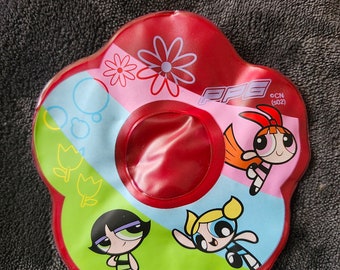 Zestaw 2 miniaturowych nadmuchiwanych ramek na zdjęcia z Powerpuff Girls – Powerpuff Girls – lata 2000. – dekoracja retro Cartoon Network