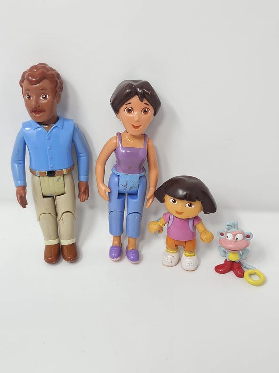 ドーラDORA人形セット　ヴィンテージ USA アメトイ　ドラ Vintage Dora the Explorer Toy Figures Lot Dora Family Fisher Price