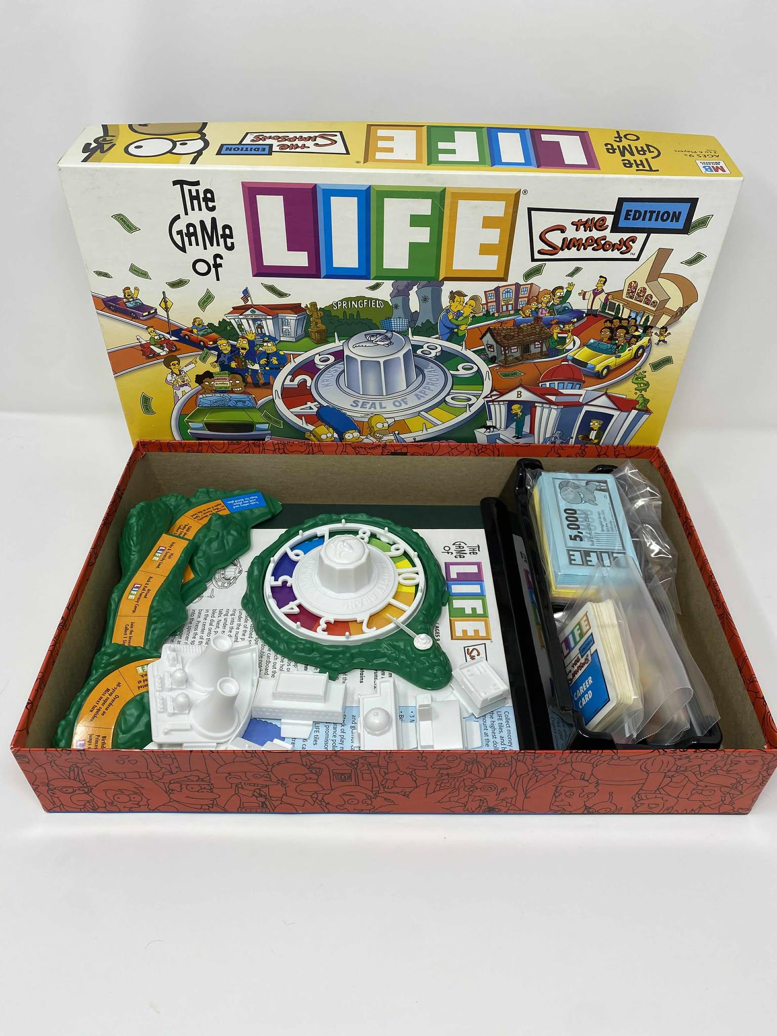 The Game of Life Simpsons Edition | Vintage MB Board Game | Rare