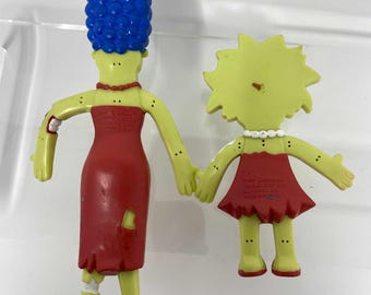 The Simpsons Vintage 2002 Figure Set | Marge & Lisa | Matt