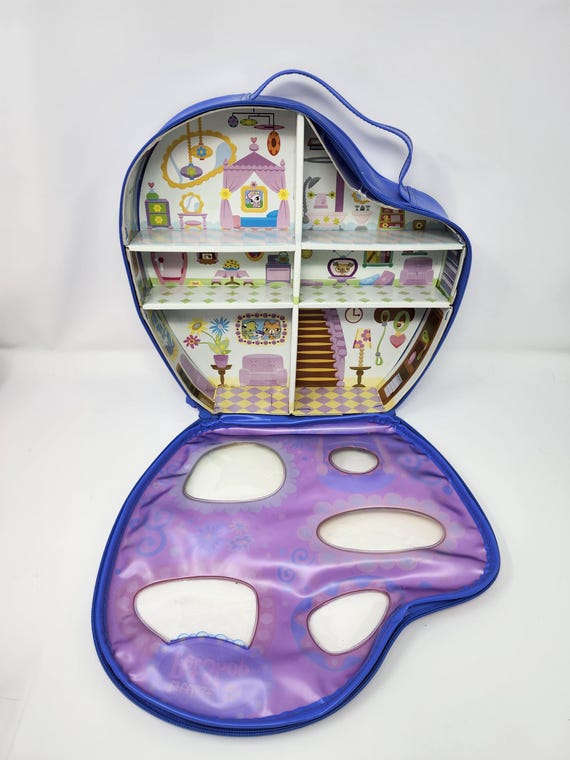 Littlest Pet Shop Fold Out House 2000s | LPS Carry Case Playset