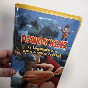 Donkey Kong: La leyenda del coco de cristal VHS – Donkey Kong La leyenda del coco de cristal – Casete VHS vintage FR