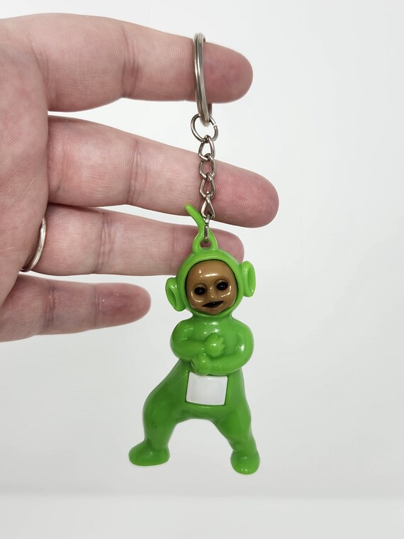 Teletubbies Dipsy Keychain | Vintage 90s Keychain | Retro PVC Toy
