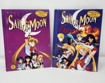 Sailor Moon 1995 Vintage Books Lot 2 English Kodansha America Manga Comic Rare