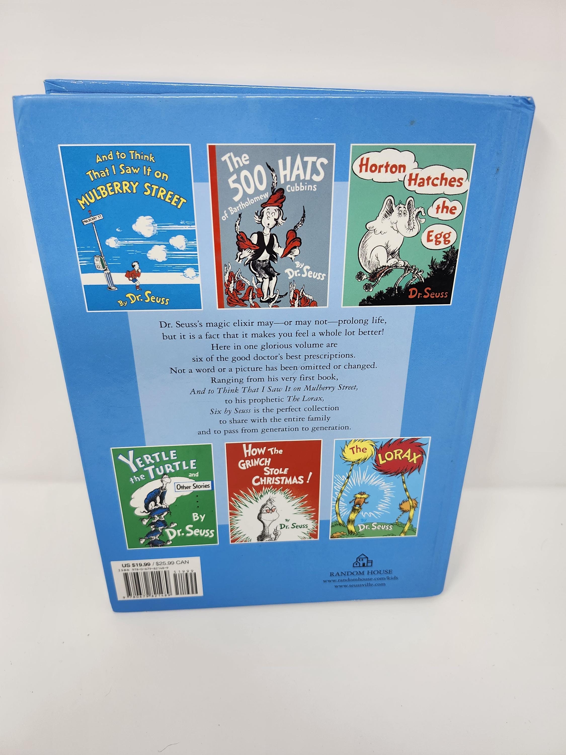 Six by Seuss Hardcover Dr Seuss Classics Book - Etsy