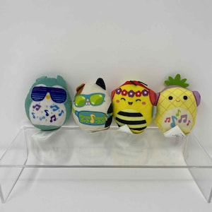 Lot Of 4 Squishmallows McDonald&#39;s Happy Meal 3&quot; Tiny Plush Mini Squish