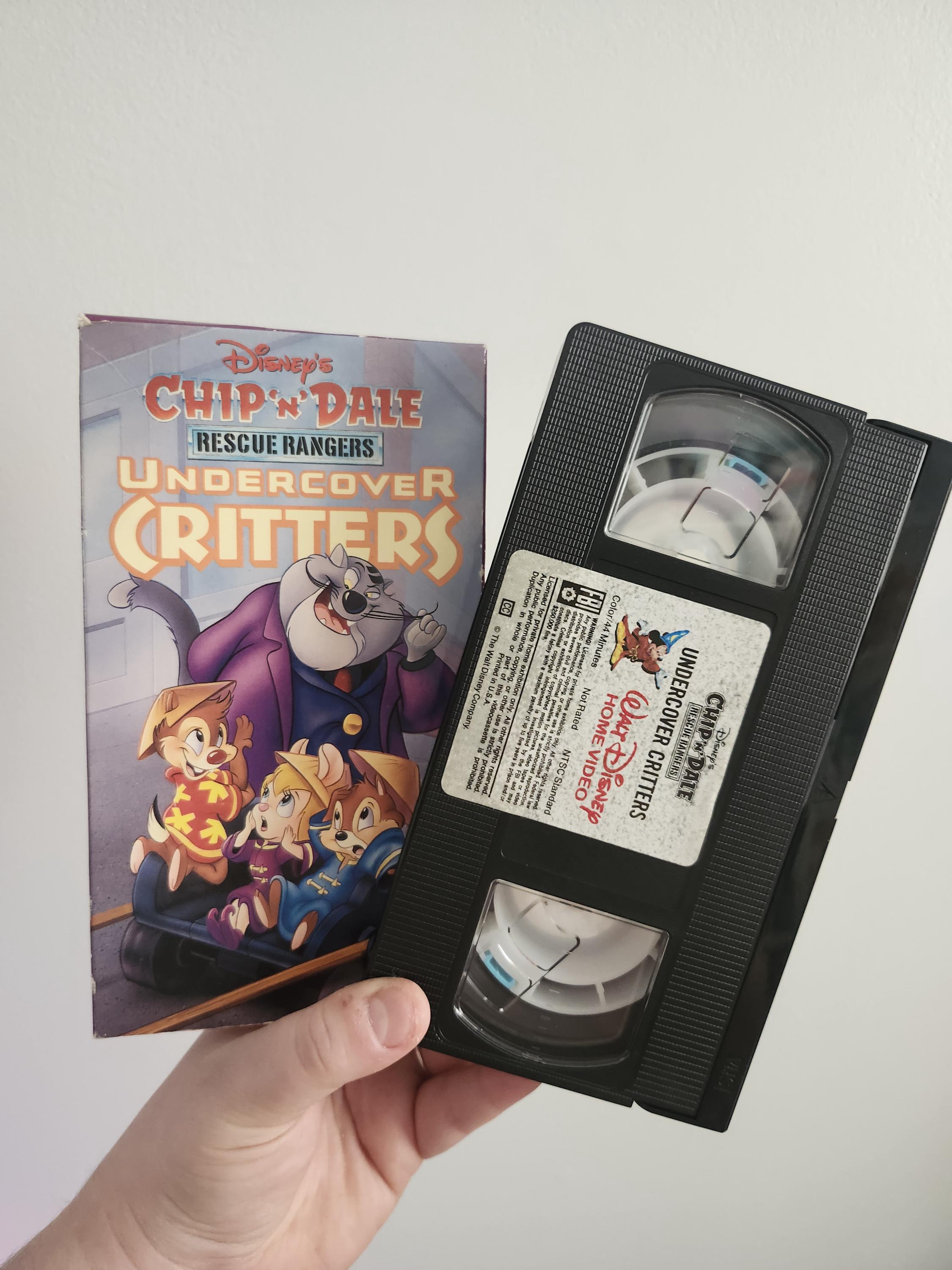 Disney Chip N Dale Rescue Rangers VHS Undercover Critters