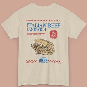 The Bear Tv Show Vintage Shirt. Retro The Original Beef  Tee. Chicagoland Italian Beef Sandwich T-shirt. Distressed Design. GILDAN 5000 Tee