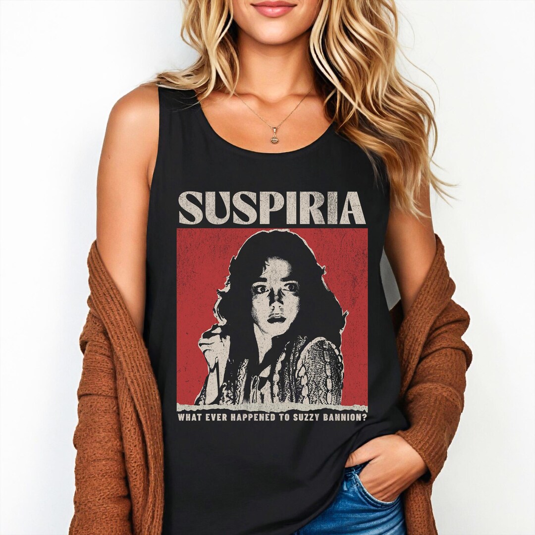 Vintage Suspiria Unisex Horror Tank Top. Retro Scary Movie Top. Summer ...