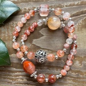 Healing Energy Chakra Crystal Bracelet,Natural Gemstone,Sacral Chakra,Creativity,Passion,Chakra Energy,Handcrafted Design Crystal Bracelet