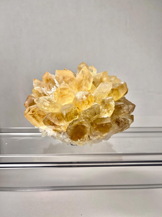 Citrine Quartz Crystal Cluster Specimen Unique Formation