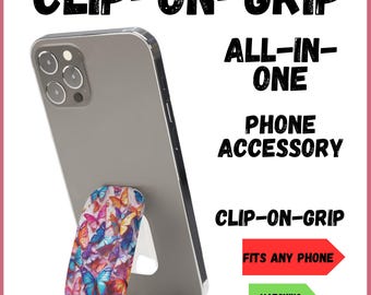 SGERUFZ Lot De 4 Anneaux De Support Transparents Pour Téléphone Portable, Rotation à 360 Degrés, Pour La Plupart Des Smartphones, Tablettes