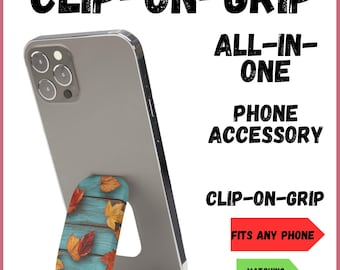 Phone Click-On Grip Holder Stand For Any Phone iPhone Samsung Pixel phone clip grip phone kickstand phone case pop socket  pop grip strap(C)