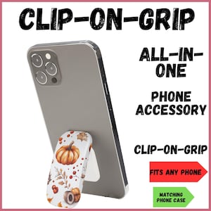 Phone Click-On Grip Holder Stand For Any Phone iPhone Samsung Pixel phone clip grip phone kickstand phone case pop socket  pop grip strap(D)