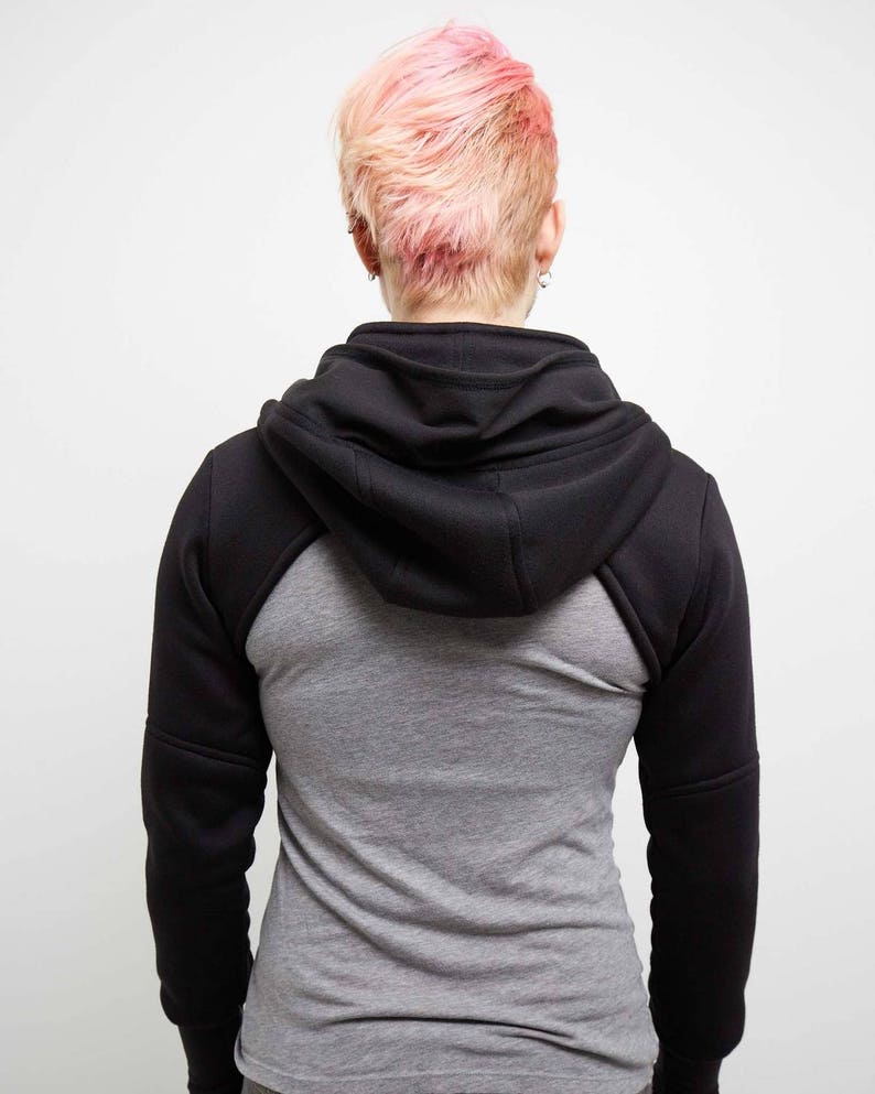 cropped shrug hoodie