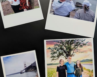 Custom Retro Polaroid Style Photo Magnets – Personalized Picture Keepsakes for Fridge, Locker, or Gift