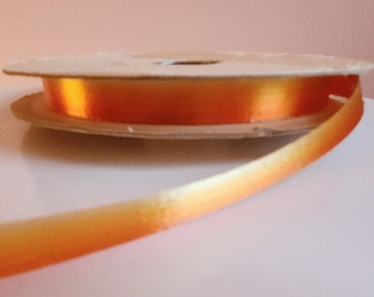 Vintage Orange Ombre Ribbon * Gift Wrap * Original Spool * Approx. 80 yards * Yardage * 70s