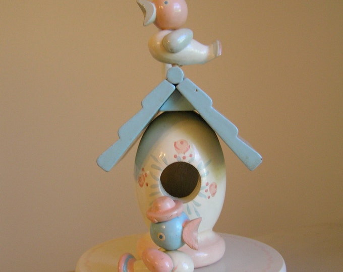 Vintage Irmi Birdhouse Nursery Lamp With Nightlight Etsy