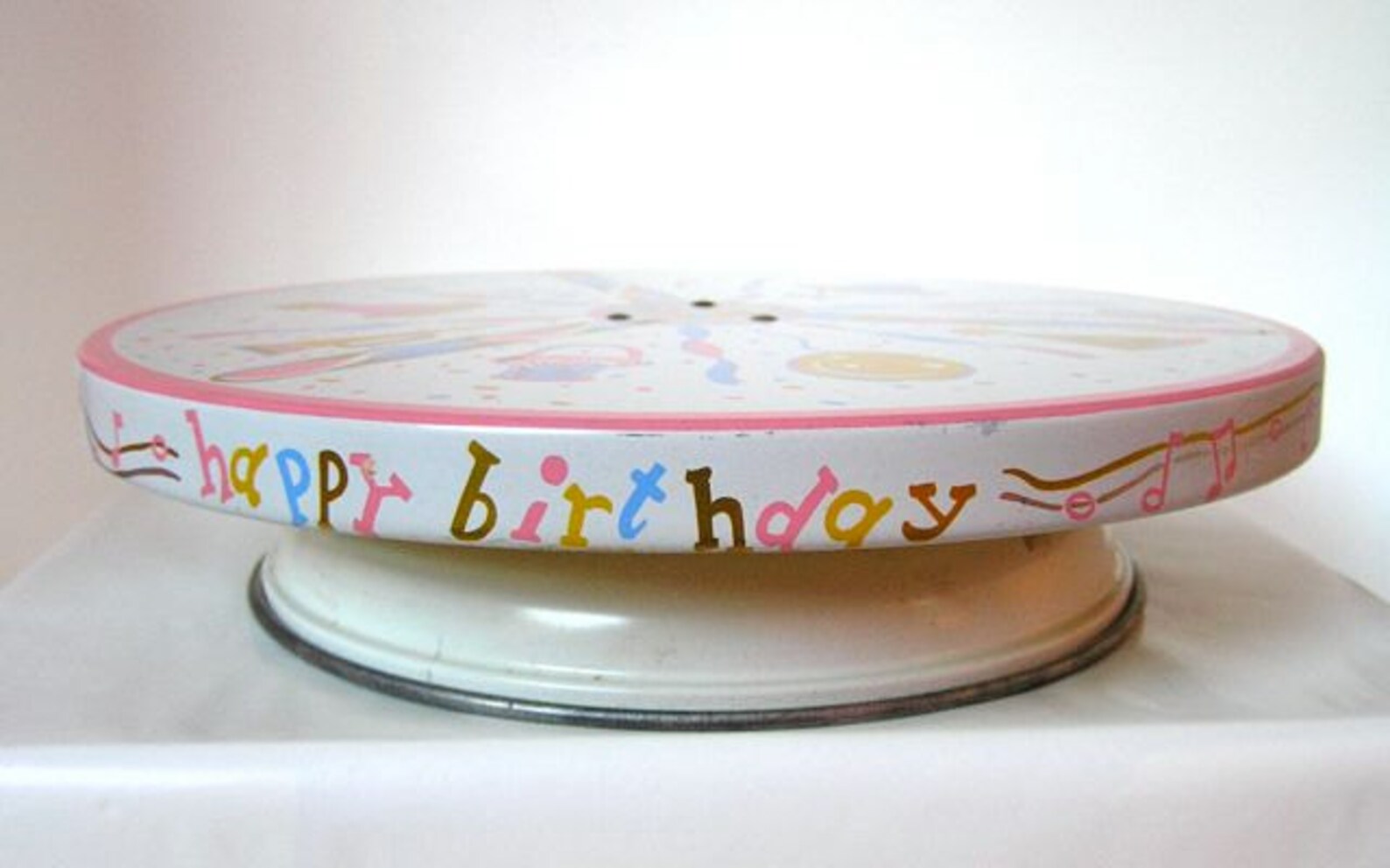 Vintage Rotating Musical Birthday Cake Plate So Fun Etsy