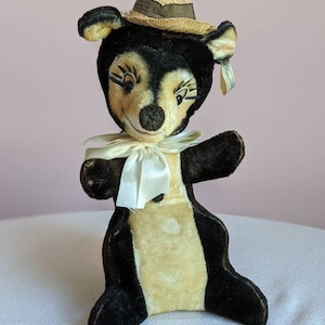 Vintage Plush Skunk * Character Novelty * Stuffed Skunk * Anthropomorphic * 50s