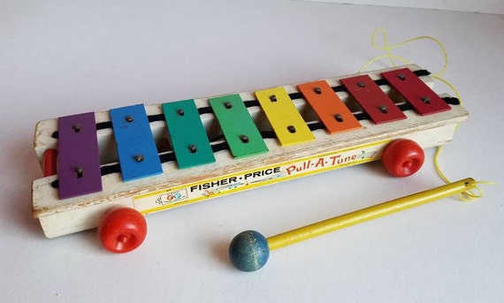 fisher price pull a tune xylophone 1964
