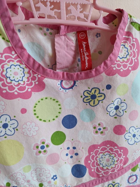 Vintage Hanna Andersson Toddler Girls Pink Floral… - image 2