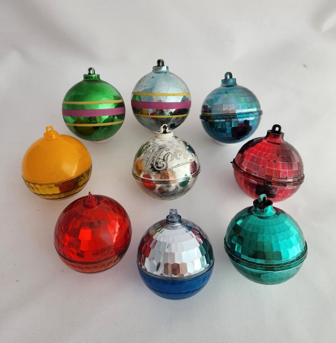 Vintage Plastic Christmas Ornaments Bradford Ornaments - Etsy