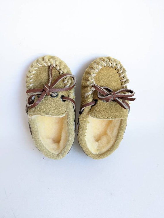 Baby Moccasins Vintage White Leather Moccasins Baby S Gem