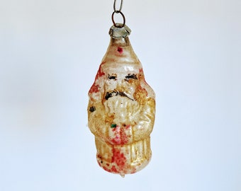 Antique Glass Christmas Ornament * Santa * Mercury Ornament * Vintage Christmas * Antique Christmas